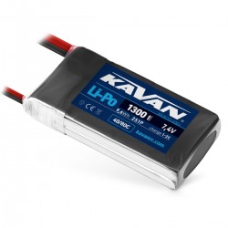 KAVAN Air Pack 1300mAh 7.4V 40/80C 2S LiPo Akkumulátor – XT60, JST-XH (KAV33.6004)