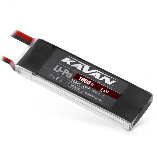KAVAN Air Pack 1800mAh 7.4V 30 60C 2S LiPo Akkumulator XT60 KAV33 7120