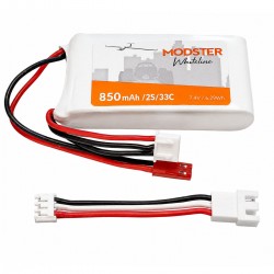 Modster WhiteLine 2S LiPo Akkumulátor 7.4V 850mAh 30C JST