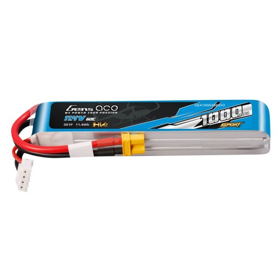 Gens Ace 1000mAh 11.4V 3S 60C HV LiPo Akkumulátor GEA10003S60X3