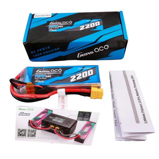 GENS ACE 2200mAh 3S 11,1V LiPo akkumulátor 45C