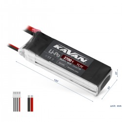 KAVAN Air Pack 2700mAh 11.1V 30/60C 3S LiPo Akkumulátor – JST-XH (KAV33.7132)