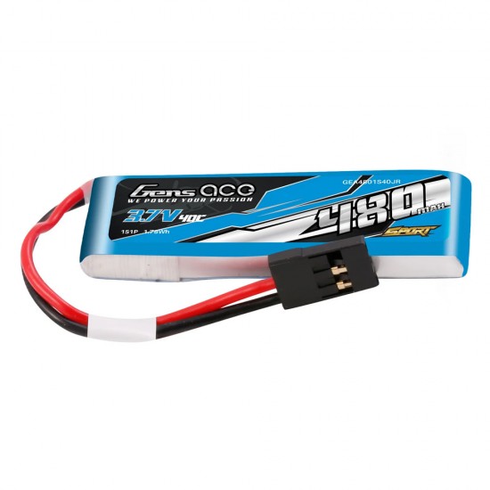 Gens Ace 480mAh 1S 3.7V 40C LiPo akkumulátor F3K modellekhez