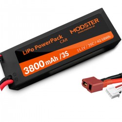 Modster 3S LiPo Akkumulátor 11.1V 3800mAh 35C Hardcase T-Plug