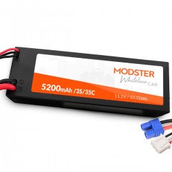 Modster WhiteLine 3S LiPo Akkumulátor 11.1V 5200mAh 35C Hardcase EC3