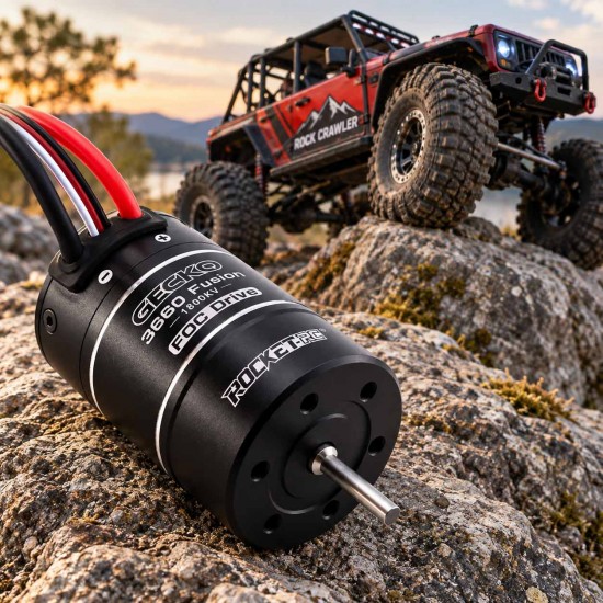 Rocket-RC Gecko 3660 Fusion 1800KV 2 in 1 FOC Brushless Motor és 40A ESC szett SP 036602 41
