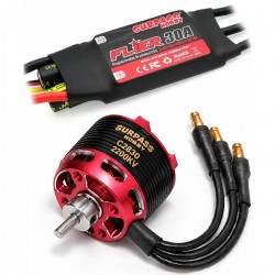Surpass Hobby C2830 V2 2200KV Outrunner Brushless Motor és Flier 30A ESC Szett
