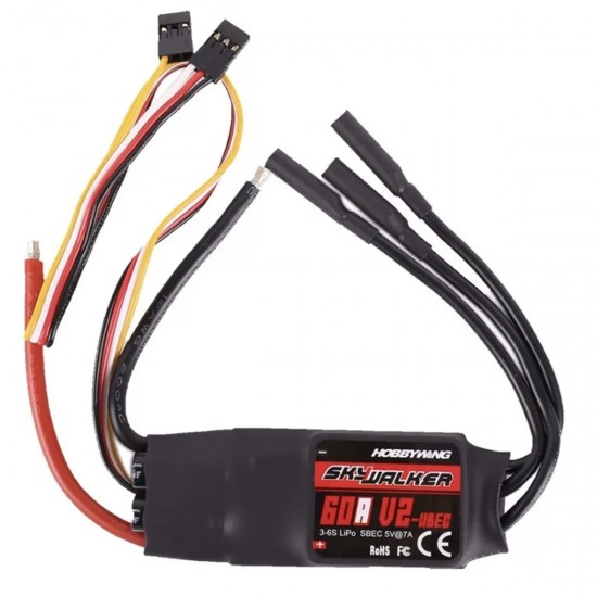 Hobbywing Skywalker V2 60A 3-6S Brushless ESC HW30216101
