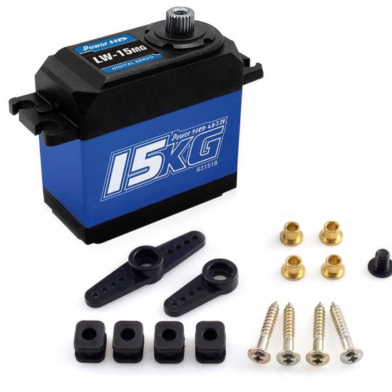 Power HD LW-15MG 15kg vízálló digitális fémfogaskerekes szervó