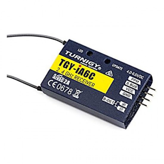 Turnigy iA6C PPM/SBUS 8 csatornás 2.4G AFHDS 2A telemetriás vevő Turnigy iA6C PPM/SBUS 8 csatornás 2.4G AFHDS 2A telemetriás vevő