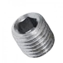Belsőkulcsnyílású laposvégű hernyócsavar M3 × 3 mm, rozsdamentes, 10 db